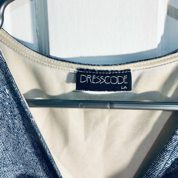 [DRESSCODE LA] Denim Lace Dress - Picture 3 of 5